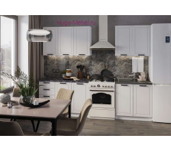 Белая кухня 2 метра "Альфа"