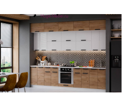 Кухня трехуровневая 3 метра "Пасаденна"