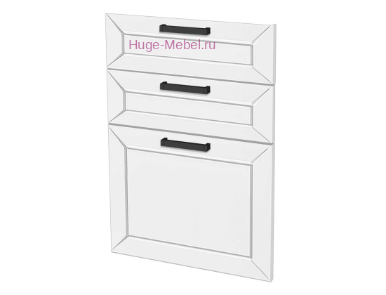 Кухонный фасад Ф-23 холст белый (Альфа)