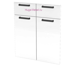 Кухонный фасад Ф-51-М белый бриллиант (Пасаденна)