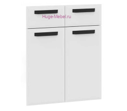 Кухонный фасад Ф-51-М белый суперматовый (Призма)