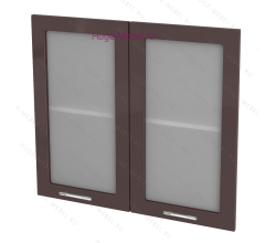 Кухонный фасад Ф-55 шоколад глянец (Ксения)