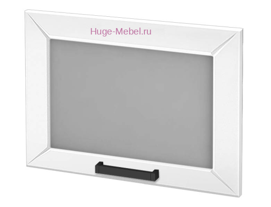 Кухонный фасад Ф-86 холст белый (Альфа)