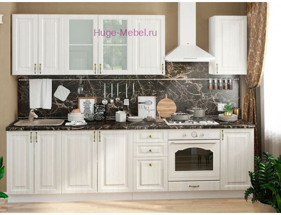 Кухня 2.8 метра "Юлия сандал белый"