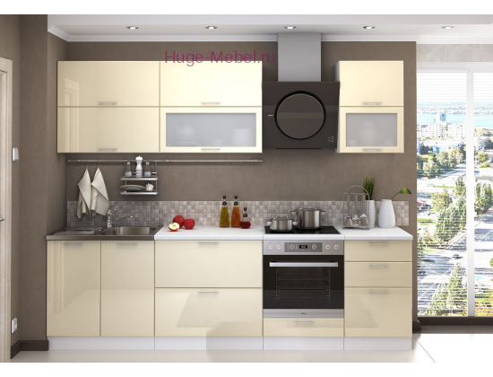 Кухня 2.7 метра "Ксения Ваниль"