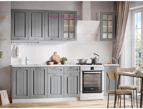 Кухня 200 см "Мария сталь"