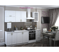 Белая кухня 1.8 метра "Модена"