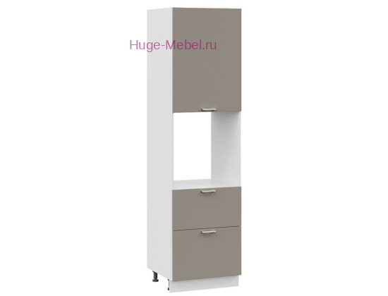 Пенал кухонный с нишей и ящиками высокий 600 Катрин (циркон)