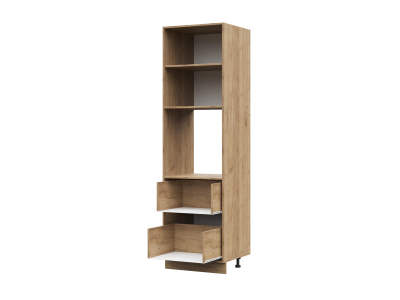 Корпус кухонного пенала с 2 ящиками 600х2140 ПВ (дуб крафт) Корпус кухонного пенала с 2 ящиками 600х2140 ПВ (дуб крафт)