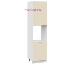 Пенал кухонный высокий с нишей 600 Катрин (крем)