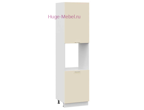 Пенал кухонный высокий с нишей 600 Катрин (крем)