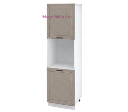 Пенал кухонный напольный с нишей 600 Альфа (латте)