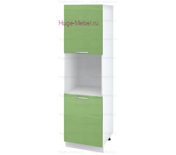 Пенал кухонный напольный с нишей 600 Ксения (олива)