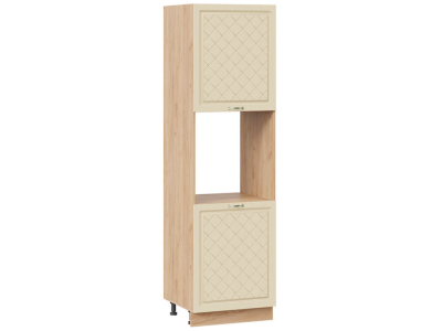 Пенал кухонный напольный с нишей 600 Модена (дуб ваниль) корпус крафт Пенал кухонный напольный с нишей 600 Модена (дуб ваниль) корпус крафт