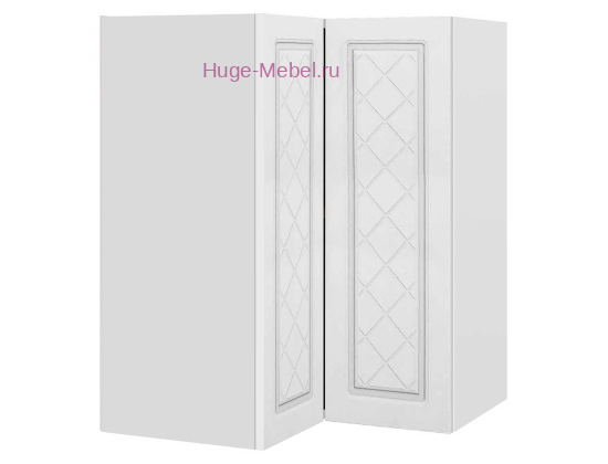 Угловой шкаф верхний прямой 600 Модена (дуб белый)