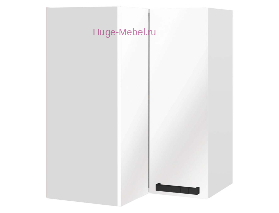 Угловой шкаф верхний прямой 600 Пасаденна (белый бриллиант)