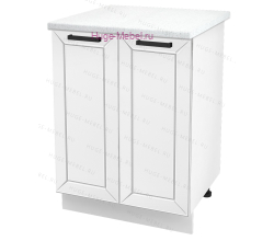 Шкаф кухонный нижний 600 Альфа (белый)