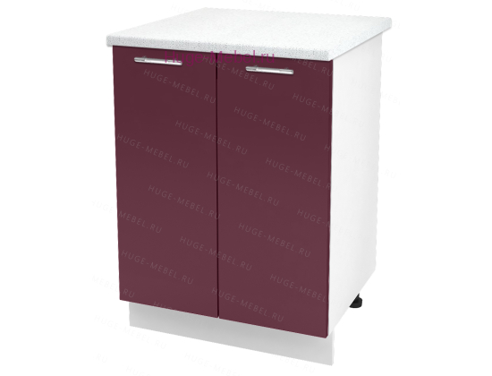Шкаф кухонный нижний 600 Ксения (бордо)