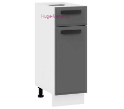 Нижний кухонный шкаф с ящиком 300 Призма (асфальт супермат)