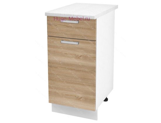 Нижний кухонный шкаф с ящиком  400 Бетон (дуб сонома)