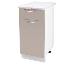 Нижний кухонный шкаф с ящиком  400 Ксения (кофе с молоком)