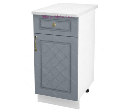 Нижний кухонный шкаф с ящиком  400 Модена (дуб серый)