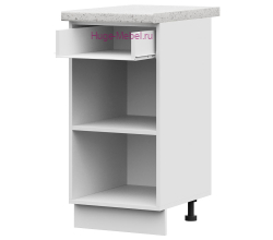 Корпус кухонного шкафа нижнего с 1 ящиком 400 ПВ (белый)