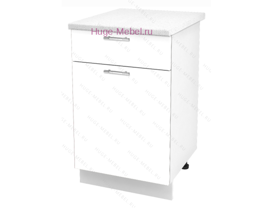 Нижний кухонный шкаф с ящиком  500 Ксения (белый)