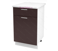 Нижний кухонный шкаф с ящиком  500 Ксения (шоколад)