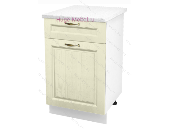 Нижний кухонный шкаф с ящиком  500 Мария (крем)