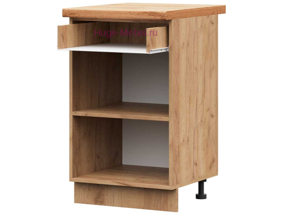 Корпус кухонного шкафа нижнего с 1 ящиком 500 ПВ (дуб крафт)