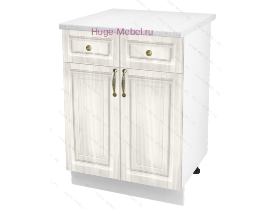 Нижний кухонный шкаф с ящиком  600 Юлия (сандал белый)