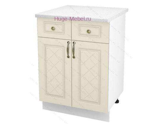 Нижний кухонный шкаф с ящиком  600 Модена (дуб ваниль)