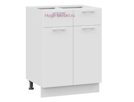 Нижний кухонный шкаф с ящиком  600 Катрин (софт вайт)