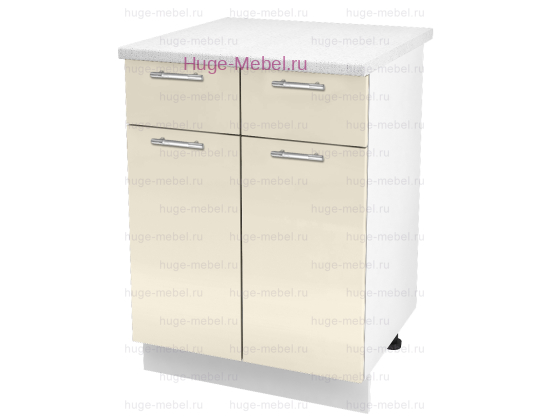 Нижний кухонный шкаф с ящиком  600 Ксения (ваниль)