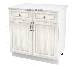 Нижний кухонный шкаф с ящиком  800 Юлия (сандал белый)