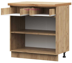 Корпус кухонного шкафа нижнего с 1 ящиком 800 ПВ (дуб крафт)