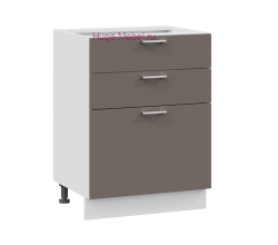 Кухонный шкаф нижний с тремя ящиками 600 Катрин (муссон)