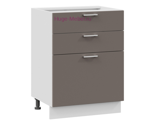 Кухонный шкаф нижний с тремя ящиками 600 Катрин (муссон)