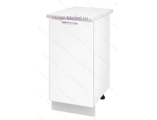Шкаф кухонный нижний 400 Ксения (белый)