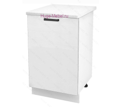 Шкаф кухонный нижний 500 Пасаденна (белый бриллиант)