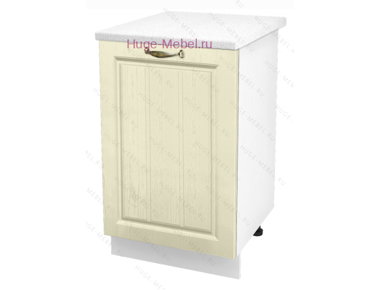 Шкаф кухонный нижний 600 Мария Ф105 (крем)