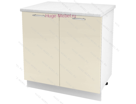 Шкаф кухонный нижний 800 Ксения (ваниль)