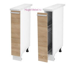 Нижний кухонный шкаф бутылочница 150 Бетон (дуб сонома)