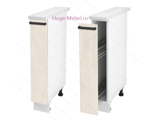 Нижний кухонный шкаф бутылочница 150 Пасаденна (шелковый камень)