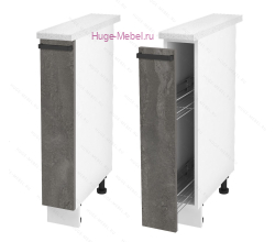 Нижний кухонный шкаф бутылочница 150 Пасаденна (железный камень)