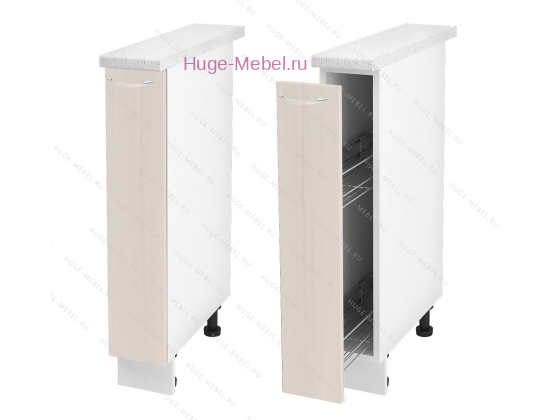 Нижний кухонный шкаф бутылочница 150 Дина (шимо светлый)