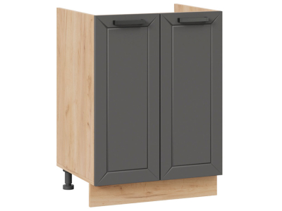 Кухонный шкаф под мойку 600 Альфа (вулкан) корпус крафт