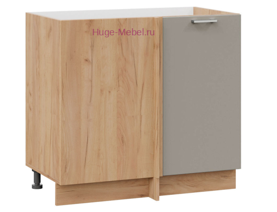 Шкаф кухонный угловой нижний 1000 Катрин (циркон) корпус крафт