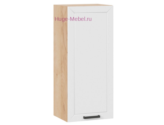 Кухонный шкаф верхний высокий 400 Альфа (белый) корпус крафт